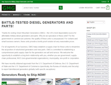 Tablet Screenshot of greenmountaingenerators.com